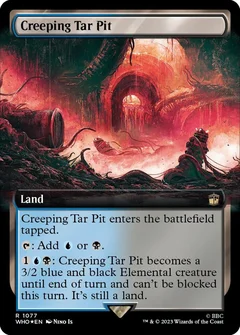Creeping Tar Pit (Extended Art) (Surge Foil) 1077