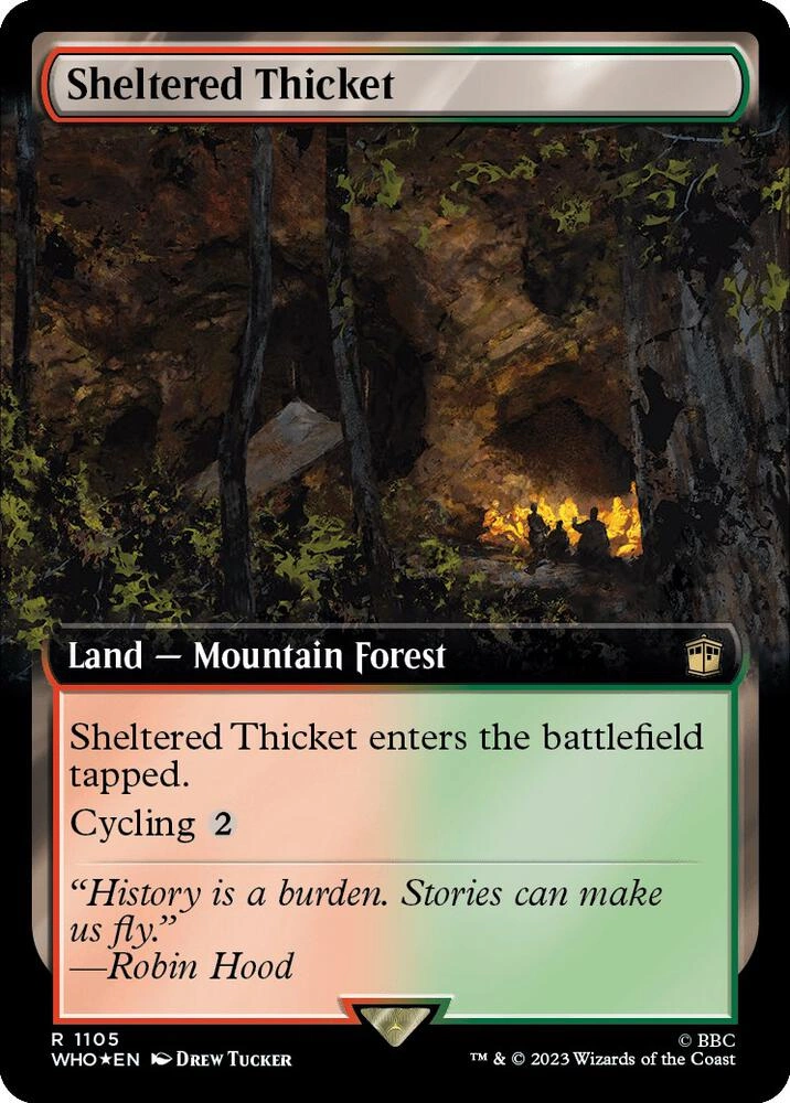 Sheltered Thicket (Extended Art) (Surge Foil)