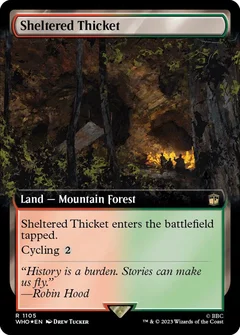 Sheltered Thicket (Extended Art) (Surge Foil) 1105