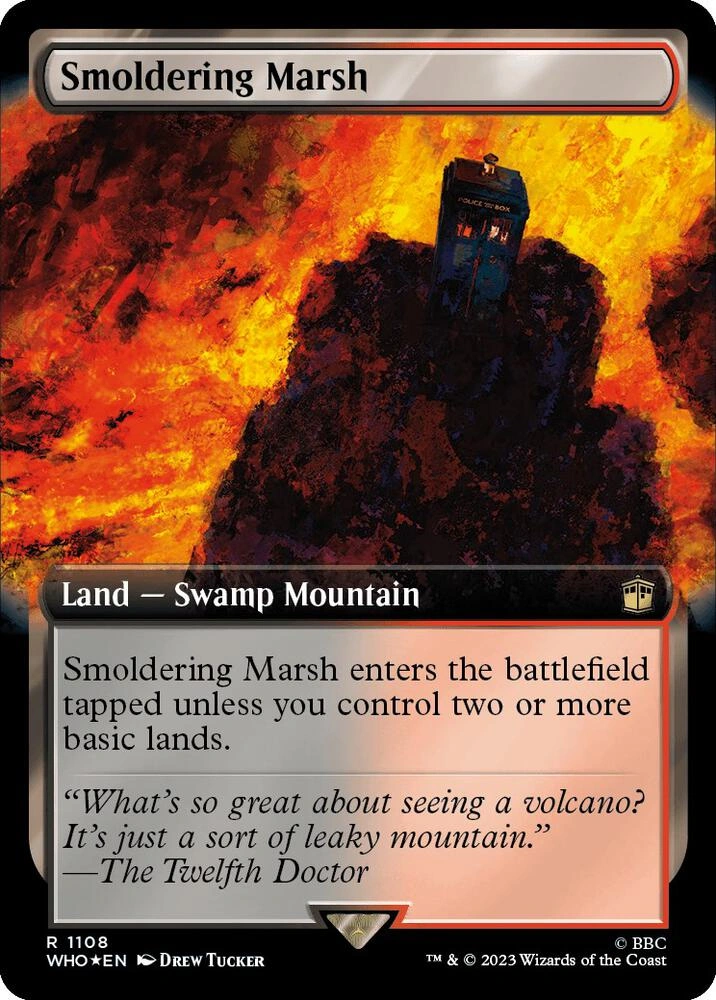 Smoldering Marsh (Extended Art) (Surge Foil)