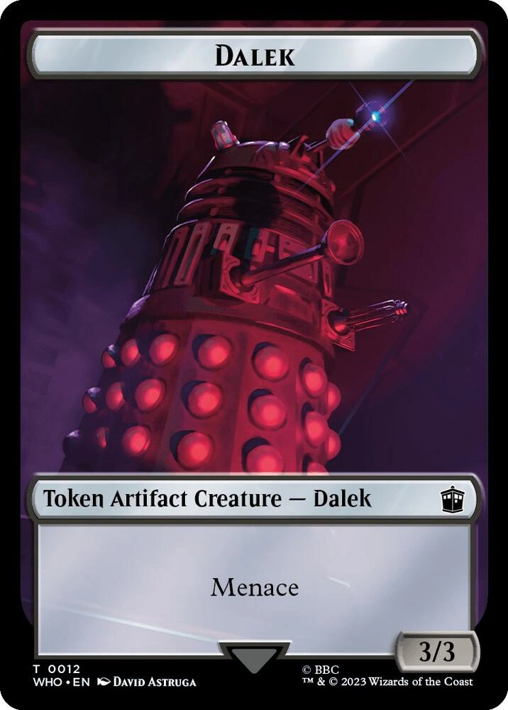 Dalek // Cyberman Double-Sided Token Foil