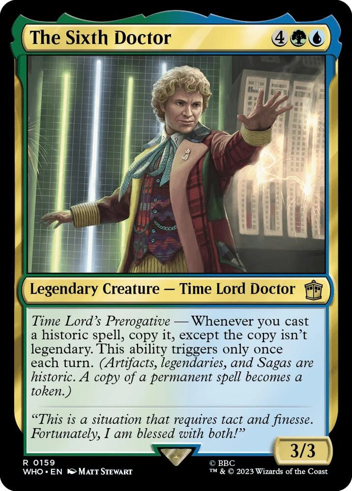 The Sixth Doctor Foil