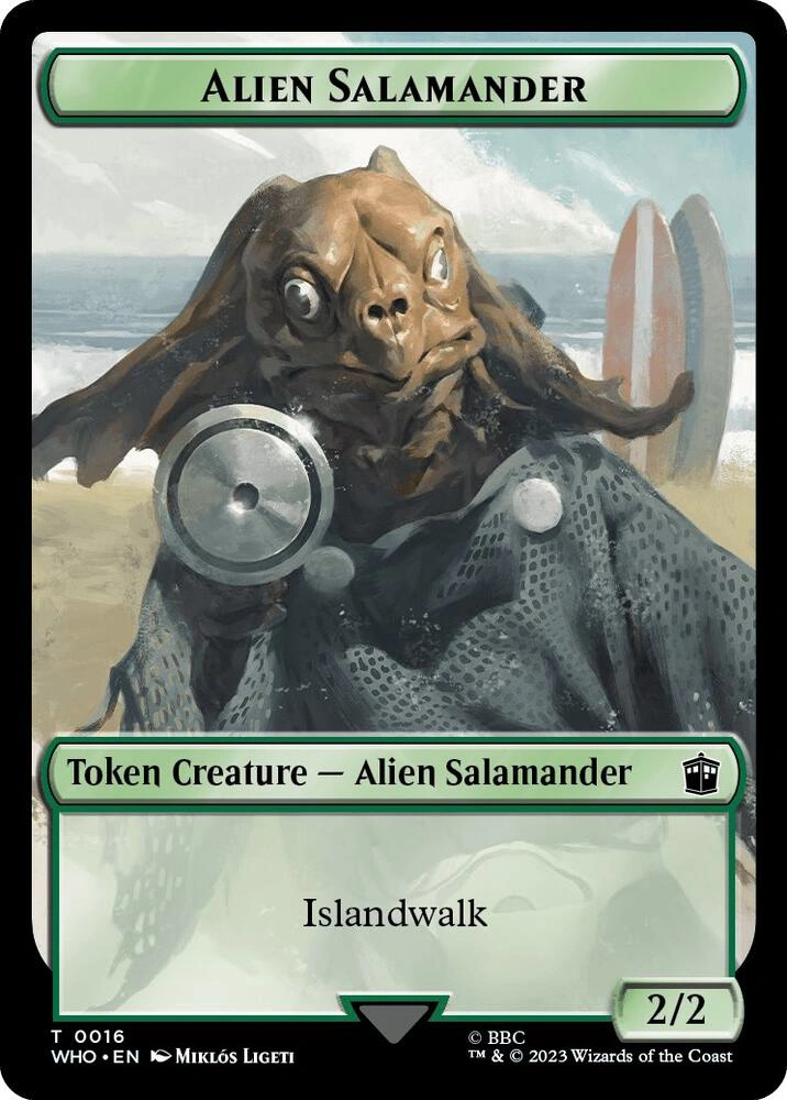 Alien Salamander // Mutant Double-Sided Token