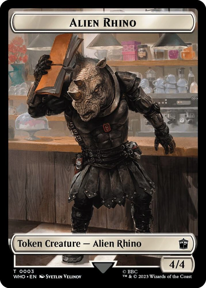 Alien Rhino // Mutant Double-Sided Token Foil