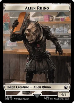Alien Rhino // Mutant Double-Sided Token Foil 3 // 18