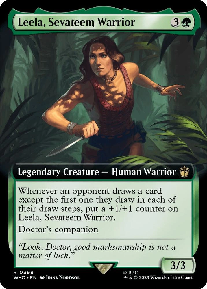 Leela, Sevateem Warrior (Extended Art) Foil