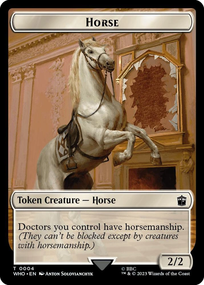 Horse // Treasure (0028) Double-Sided Token Foil