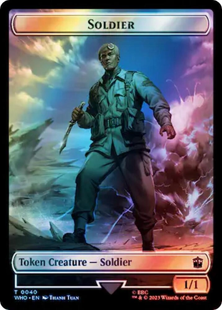 Soldier // Treasure (0060) Double-Sided Token (Surge Foil)