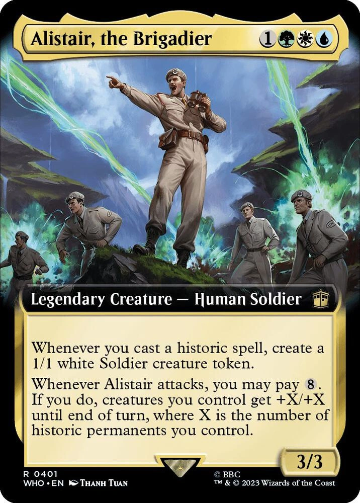 Alistair, the Brigadier (Extended Art) Foil