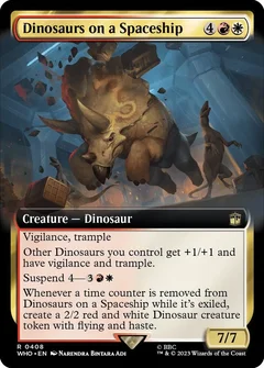 Dinosaurs on a Spaceship (Extended Art) Foil 408
