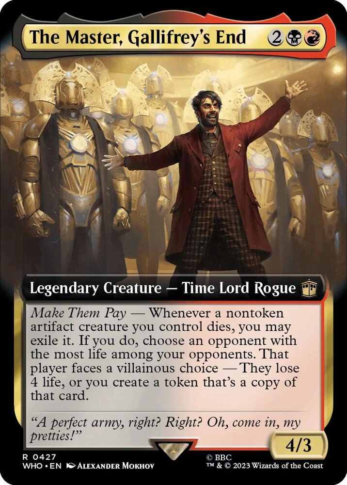 The Master, Gallifrey's End (Extended Art)