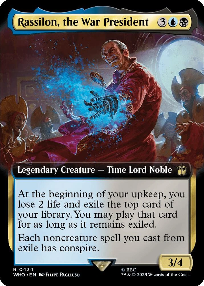 Rassilon, the War President (Extended Art) Foil