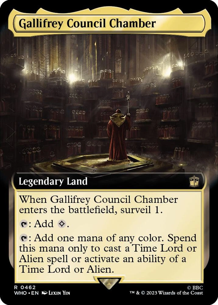 Gallifrey Council Chamber (Extended Art) Foil