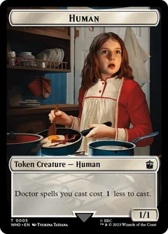 Human (0005) // Clue (0023) Double-Sided Token Foil 5 // 23