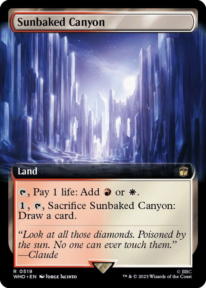Sunbaked Canyon (Extended Art) Foil