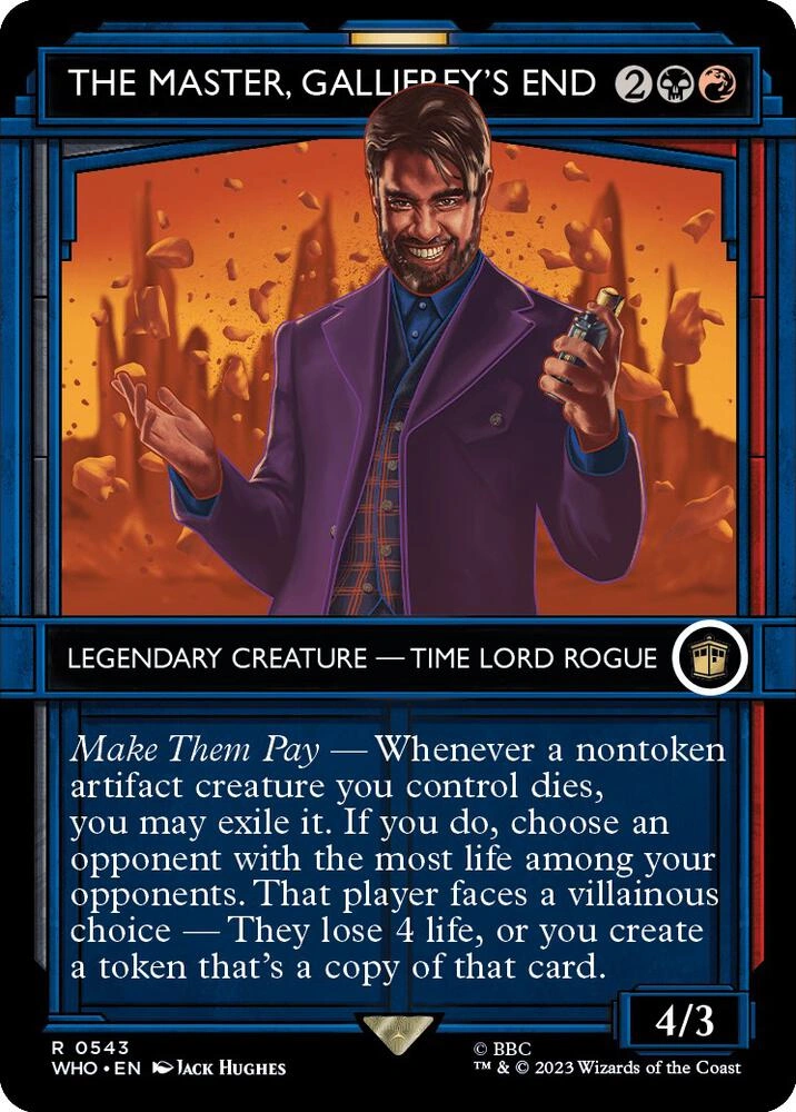 The Master, Gallifrey's End (Showcase) Foil