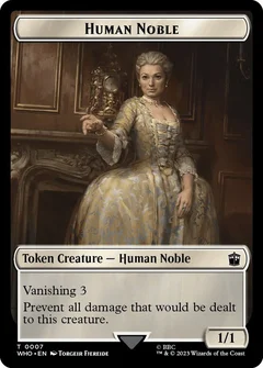 Human Noble // Cyberman Double-Sided Token Foil 7 // 24
