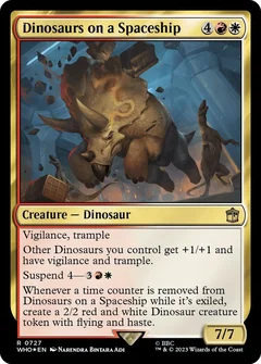 Dinosaurs on a Spaceship (Surge Foil) 727