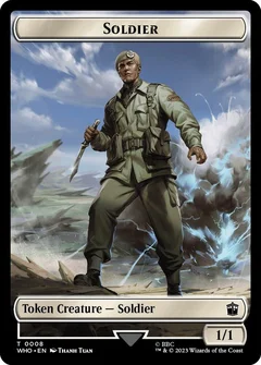 Soldier // Treasure (0028) Double-Sided Token Foil 8 // 28