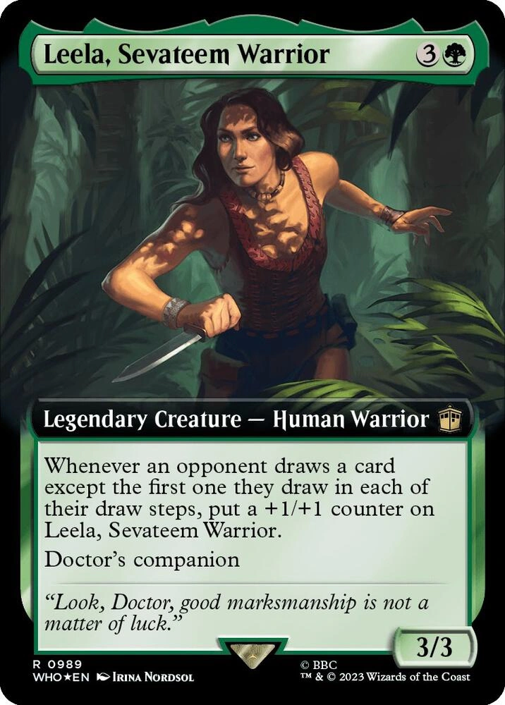 Leela, Sevateem Warrior (Extended Art) (Surge Foil)