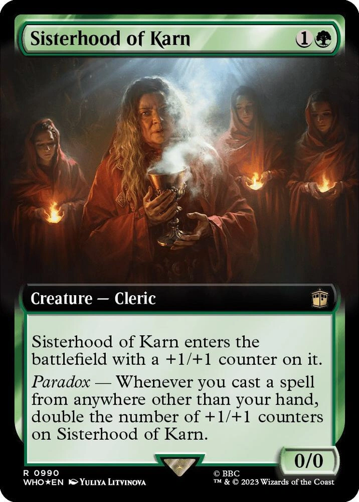 Sisterhood of Karn (Extended Art) (Surge Foil)