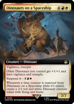 Dinosaurs on a Spaceship (Extended Art) (Surge Foil) 999