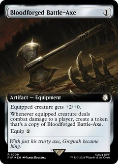 Bloodforged Battle-Axe (Extended Art) (Surge Foil) 1009