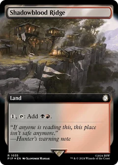 Shadowblood Ridge (Extended Art) (Surge Foil) 1035