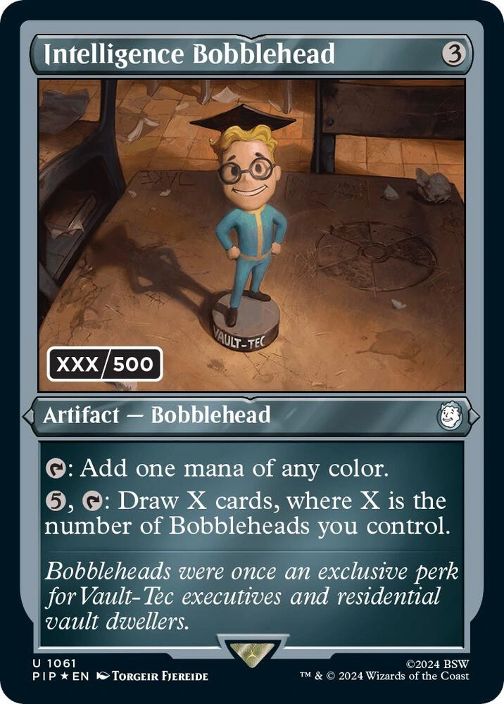 Intelligence Bobblehead (Serial Numbered) Foil