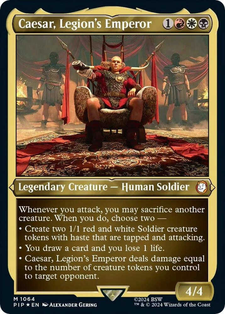 Caesar, Legion's Emperor (Display Commander) - Thick Stock Foil