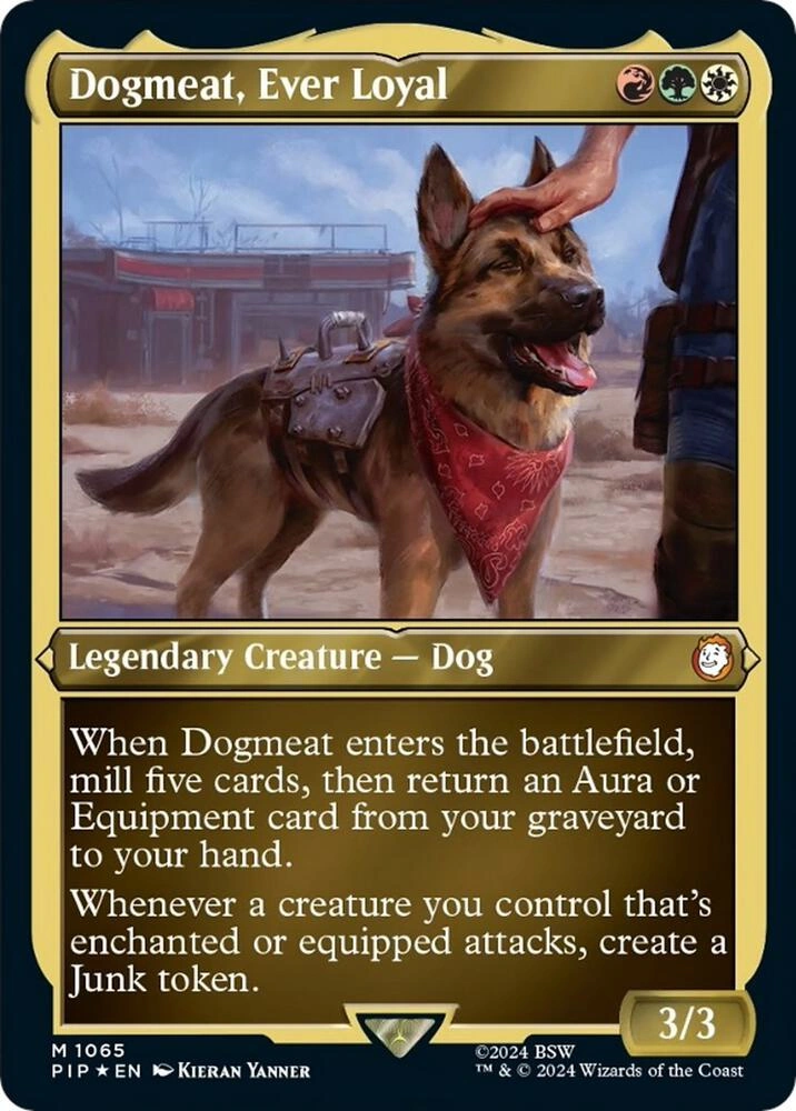 Dogmeat, Ever Loyal (Display Commander) - Thick Stock Foil