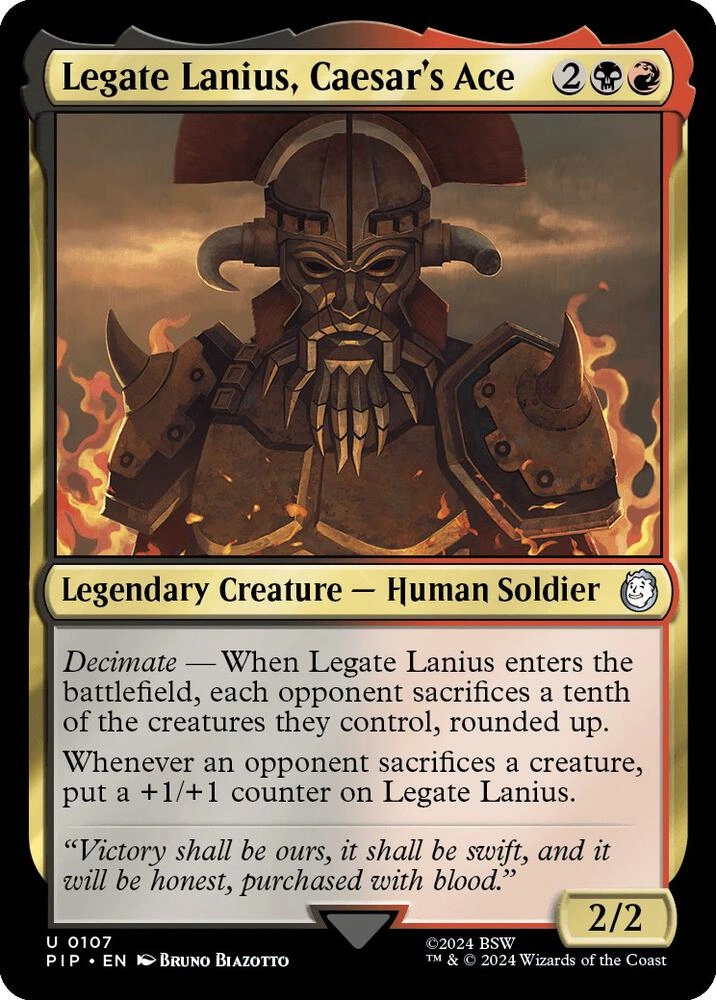 Legate Lanius, Caesar's Ace Foil