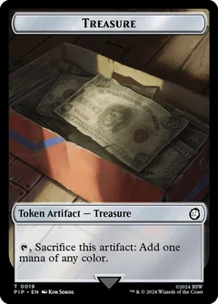 Treasure (0019) // Warrior Double-Sided Token Foil 19 // 5
