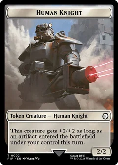 Human Knight // Food (0014) Double-Sided Token 2 // 14