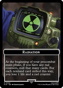 Radiation // Treasure (0018) Double-Sided Token 22 // 18