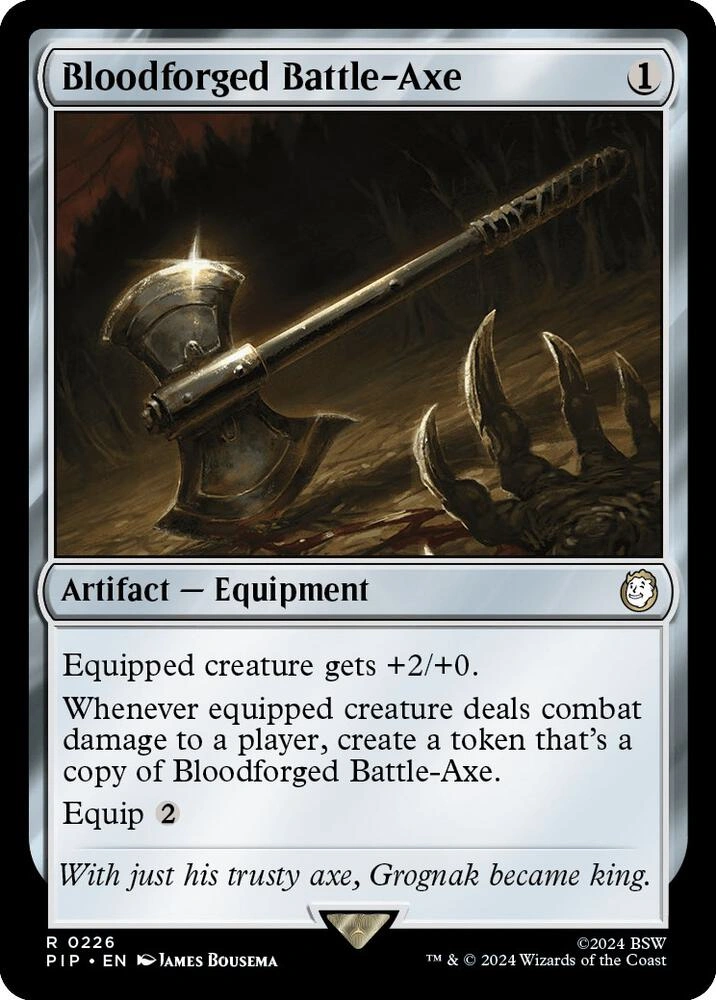 Bloodforged Battle-Axe Foil