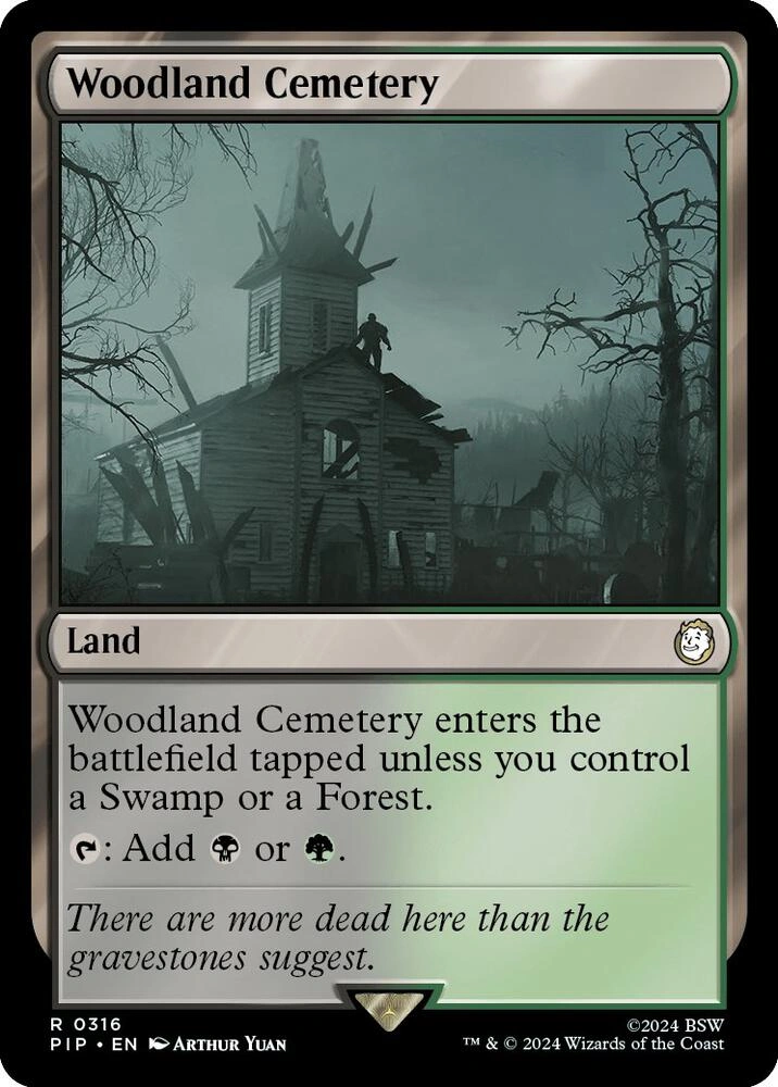 Woodland Cemetery Foil