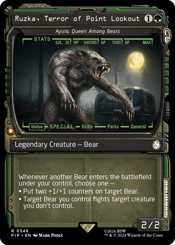 Ruzka, Terror of Point Lookout - Ayula, Queen Among Bears (Showcase) Foil