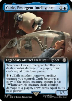 Curie, Emergent Intelligence (Extended Art) Foil 374