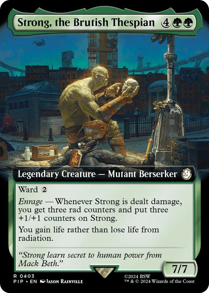 Strong, the Brutish Thespian (Extended Art) Foil