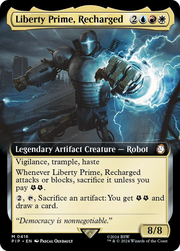 Liberty Prime, Recharged (Extended Art) Foil