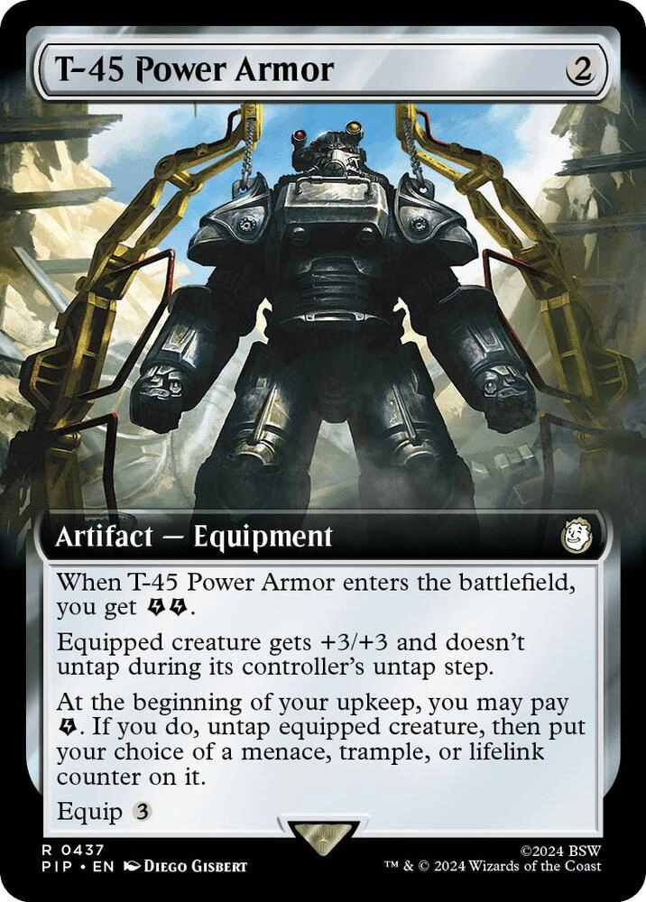 T-45 Power Armor (Extended Art) Foil