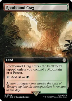 Rootbound Crag (Extended Art) Foil 504