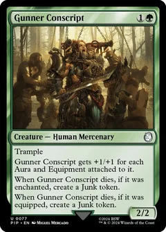 Gunner Conscript Foil 77