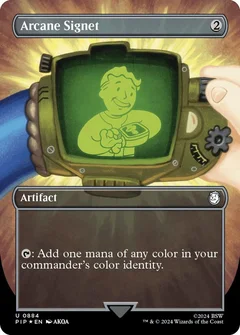 Arcane Signet (Borderless) (Surge Foil) 884
