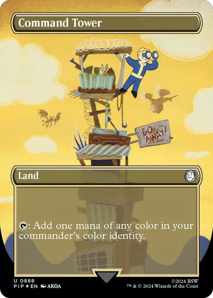 Command Tower (Borderless) (Surge Foil)