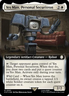 Yes Man, Personal Securitron (Extended Art) (Surge Foil) 901