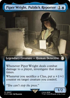 Piper Wright, Publick Reporter (Extended Art) (Surge Foil) 907