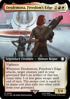 Desdemona, Freedom's Edge (Extended Art) (Surge Foil) 940