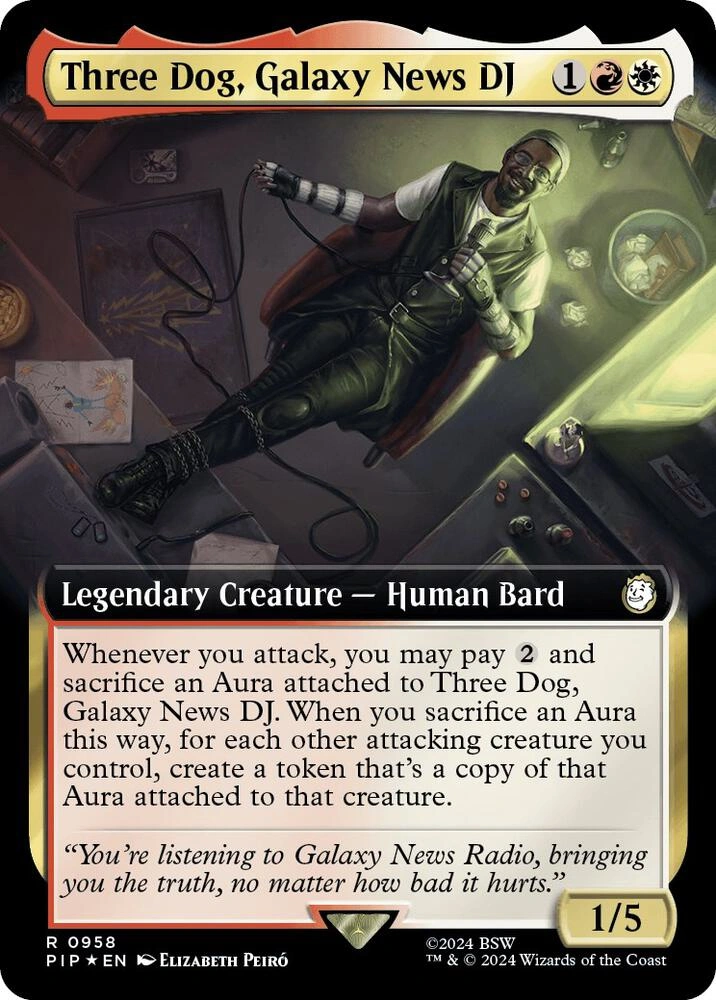 Three Dog, Galaxy News DJ (Extended Art) (Surge Foil)
